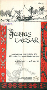 1997, Julius Caesar: Programme Cover