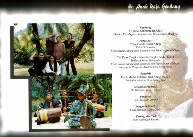 1997, Mak Yong Anak Raja Gondang: Credits