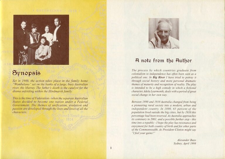 1998 Big River synopsis