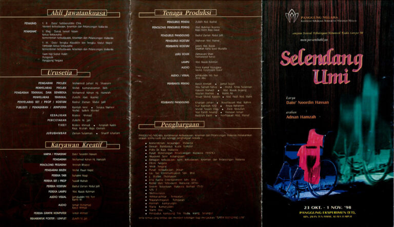 1998, Selendang Umi: Programme Outer Pages