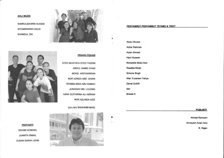 1998, Penyerahan Puteri: Production Credits 1
