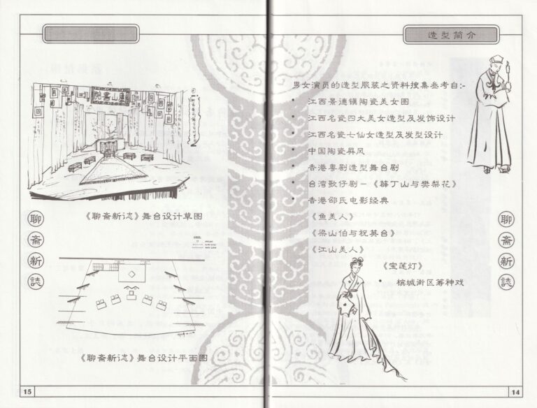 1999 Strange Tales From A Chinese Studio Program Set And Costume Design