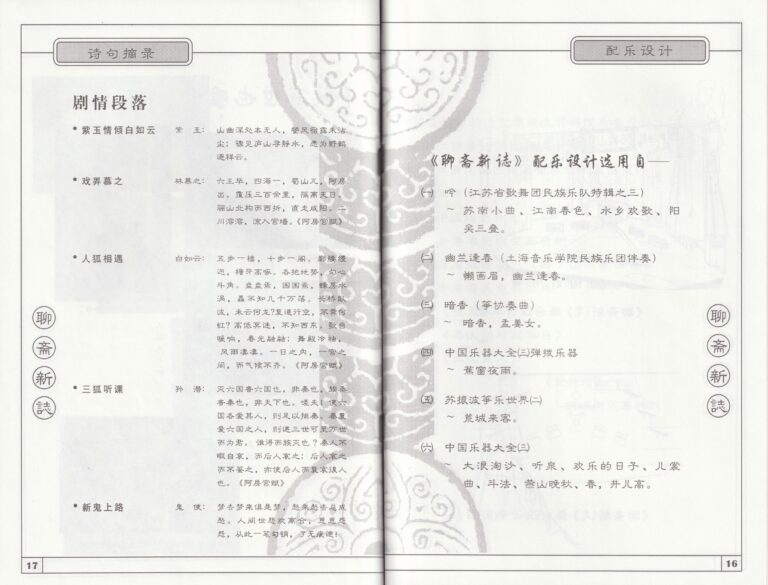 1999 Strange Tales From A Chinese Studio Program Synopsis