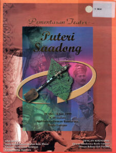 1999, Puteri Saadong: Programme Cover