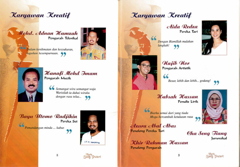 1999, Muzika Keris Sang Puteri: Creative Group