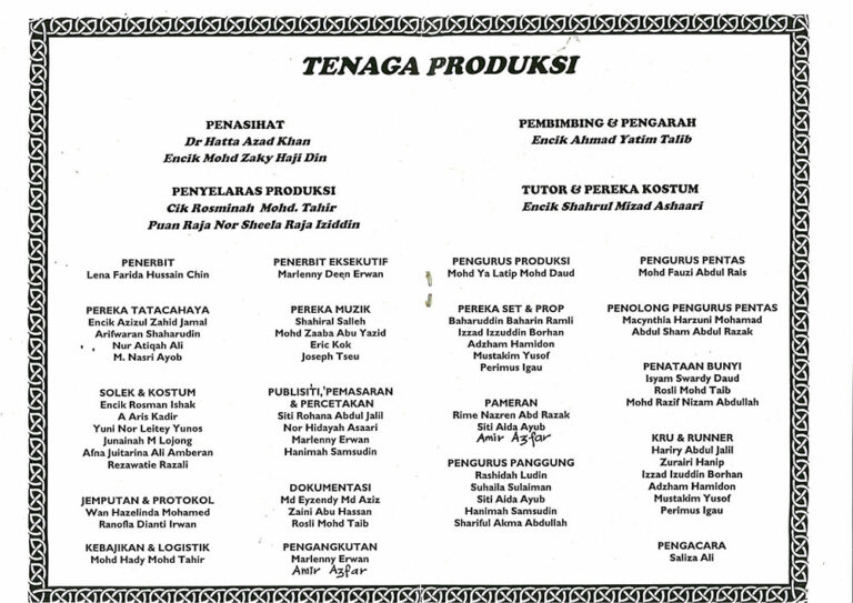 1999, Macbeth: Production Team