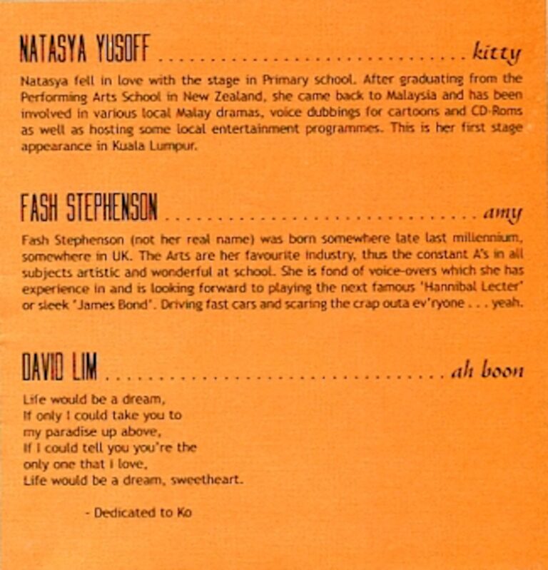 2000 Charley's Auntie Cast and production crew list 5