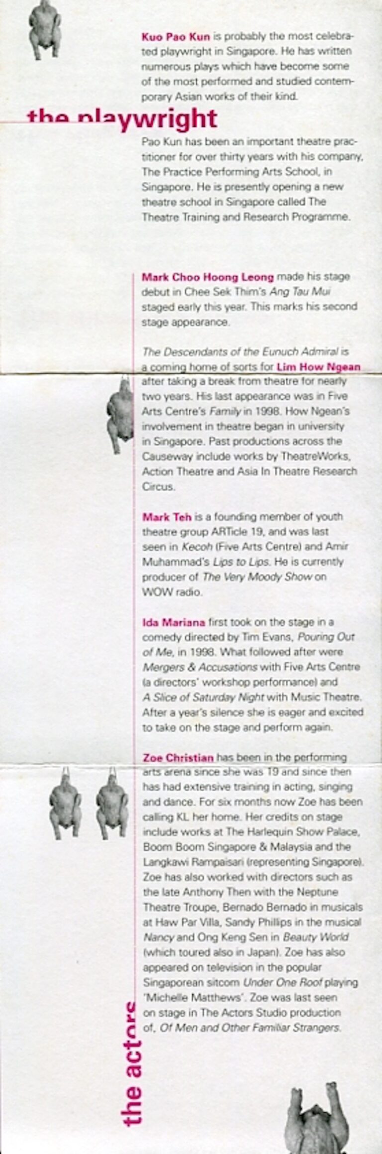 2000 The Descendants Of The Eunuch Admiral Cast and production crew list 1