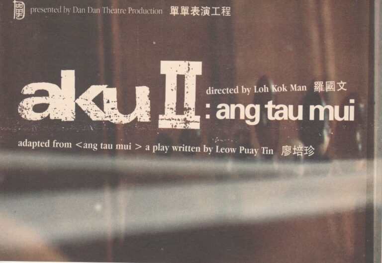 2001 Aku2 Ang Tau Mui Program Cover