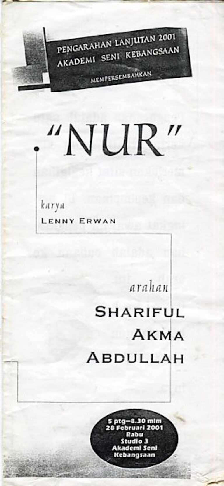 2001 Nur cover