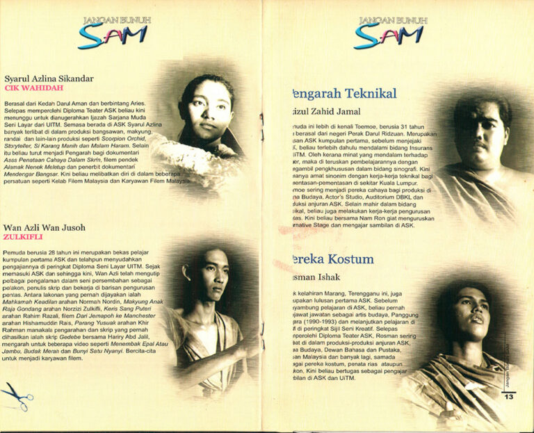 2003, Jangan Bunuh Sam: Bios 3