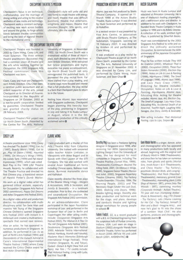2003, Atomic Jaya: Bios