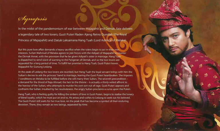 2006, Puteri Gunung Ledang The Musical: Synopsis