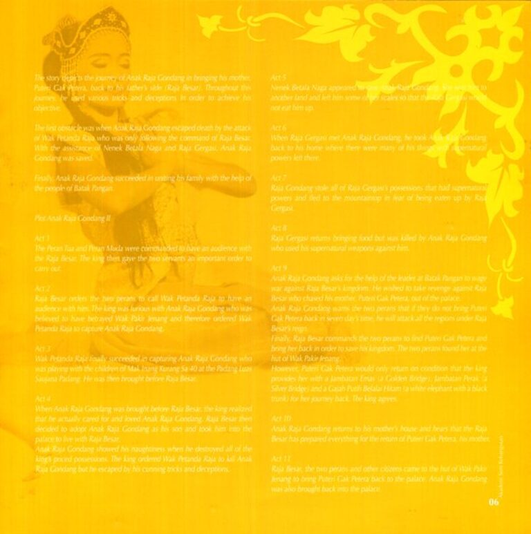 2006 Makyung Anak Raja Gondang 2 synopsis 2