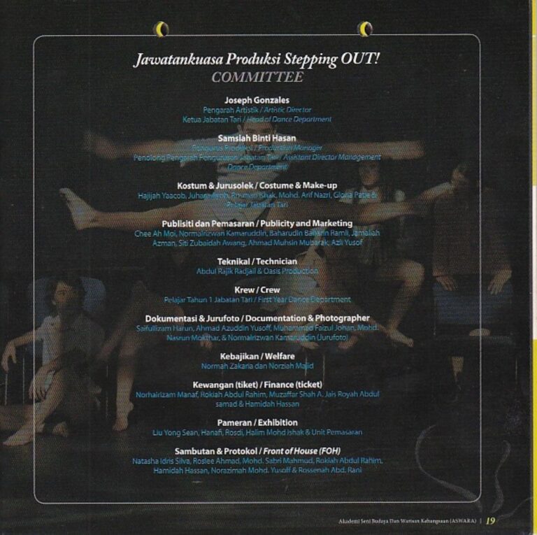 2006 Stepping Out Credit