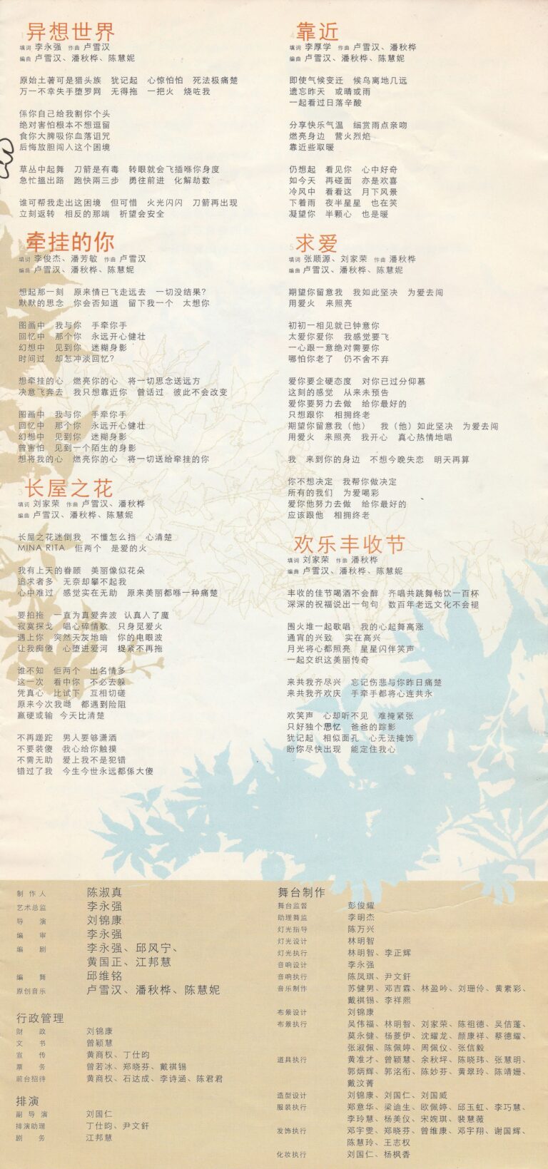 2007 Long House Program Production Team