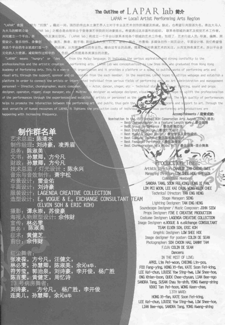 2007 In The Mist Of LoveProduction