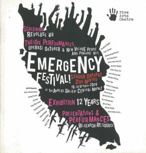 2008, Emergency Festival!: Programme Cover