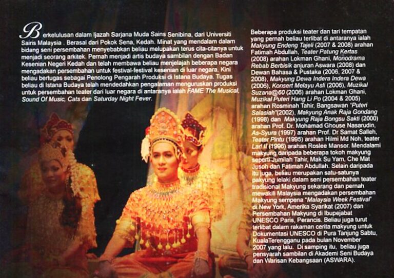 2009 Makyung Raja Besar Senyanya Cast and production crew list 4