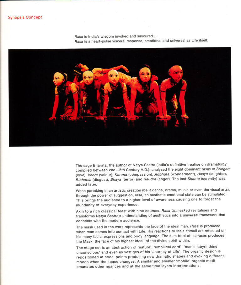 2009 Rasa Unmasked Synopsis