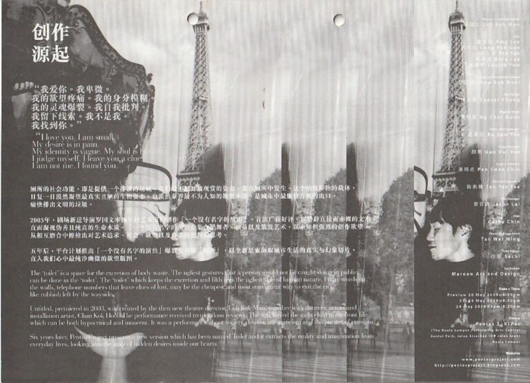 2009 Toilet Synopsis of performance