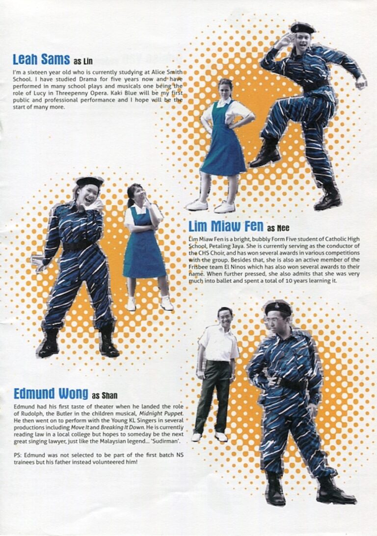 2009 Kaki Blue Cast and production crew list 2