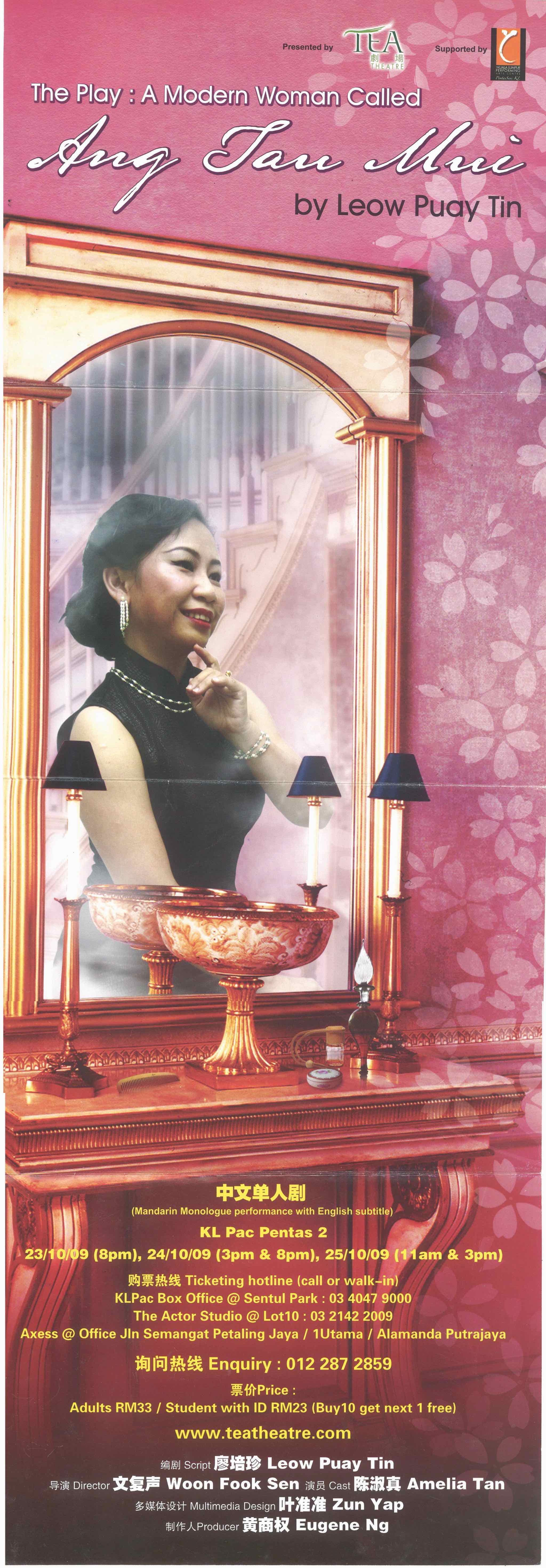 2009 A Modern Woman Called Ang Tau Mui Poster