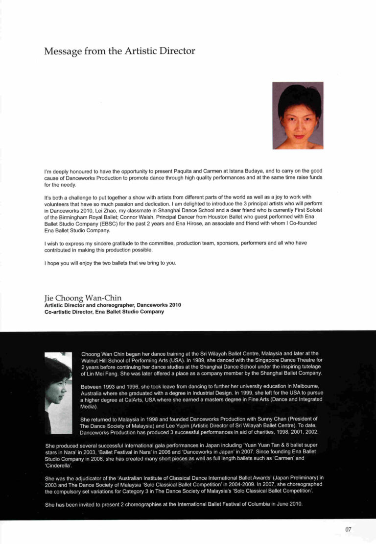 2010 Carmen Director's Message