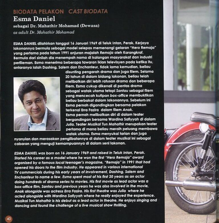 2010 Muzikal Tun Mahathir Cast and production crew list 2