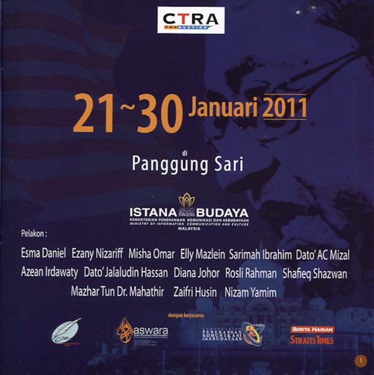 2011 Muzikal Tun Mahathir 2 cover 2