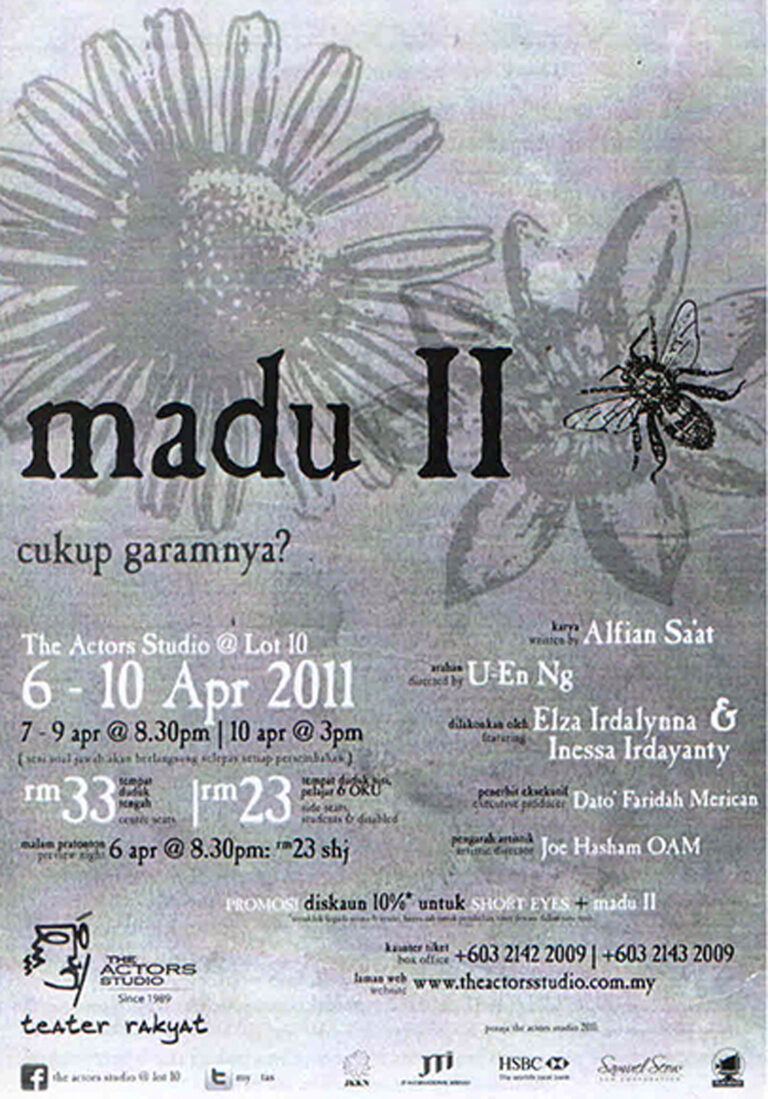 2011 Madu II Programme Cover