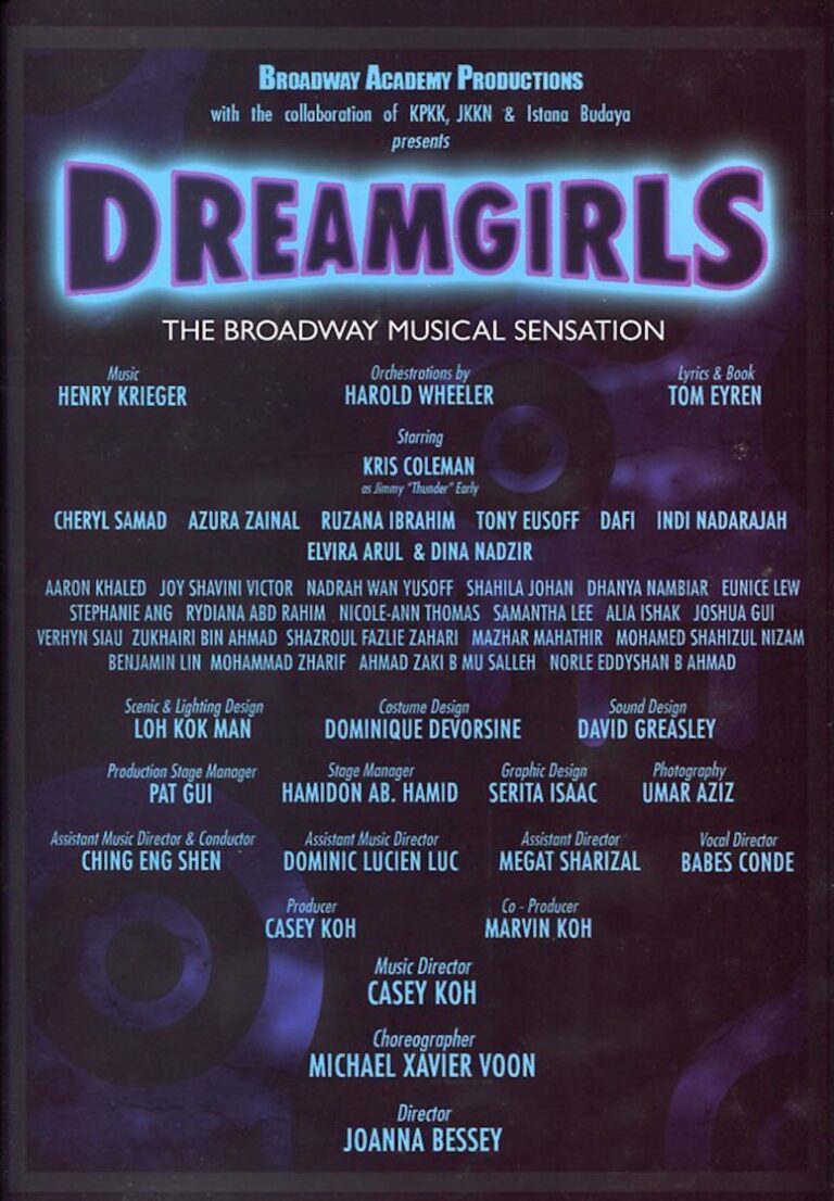 2011 Dreamgirls Cast and production crew list 1