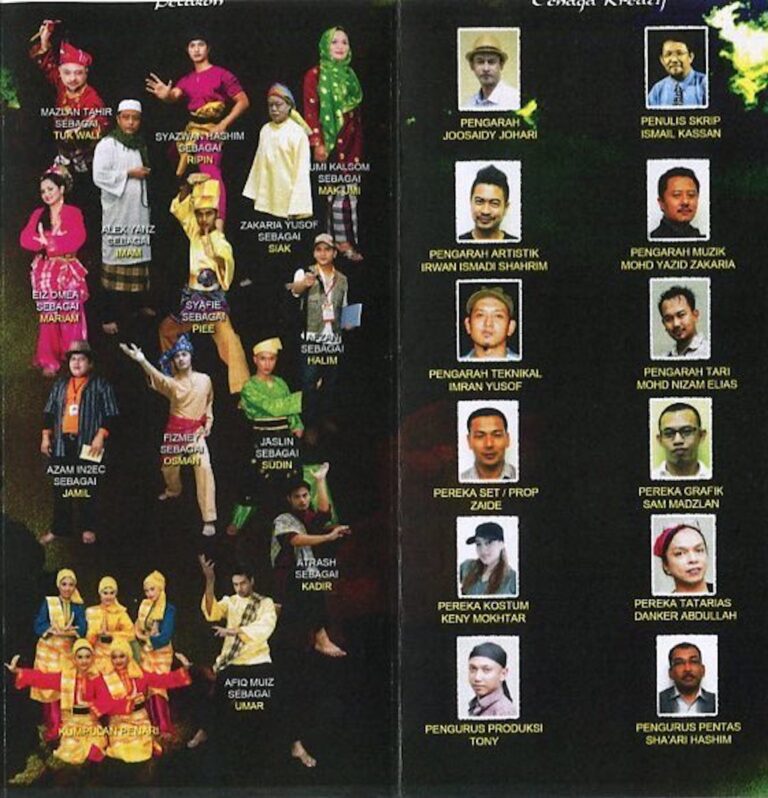 2011 Gelanggang Tuk Wali Cast and production crew list