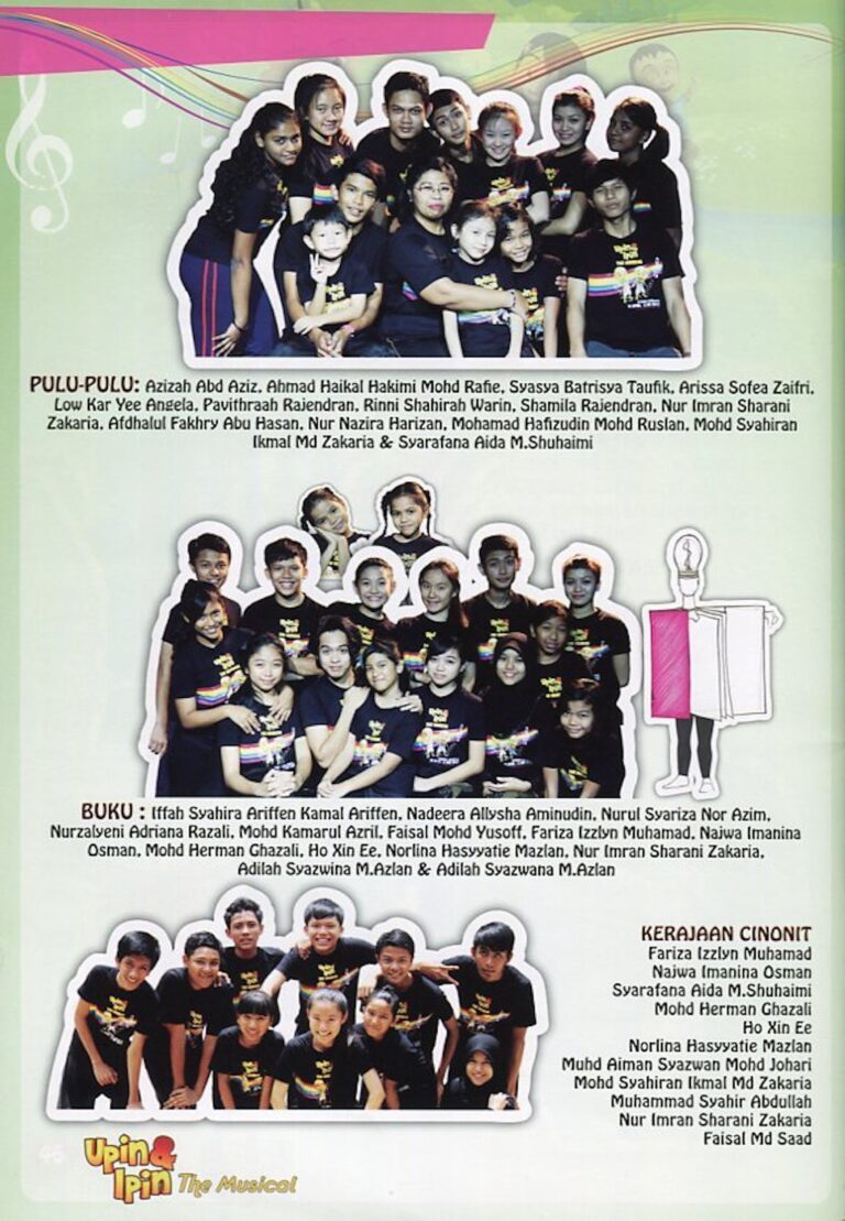 2012 Upin & Ipin The Musical Cast and production crew list 19