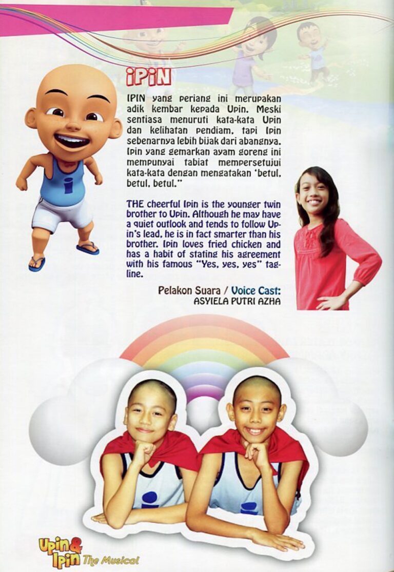2012 Upin & Ipin The Musical Cast and production crew list 3