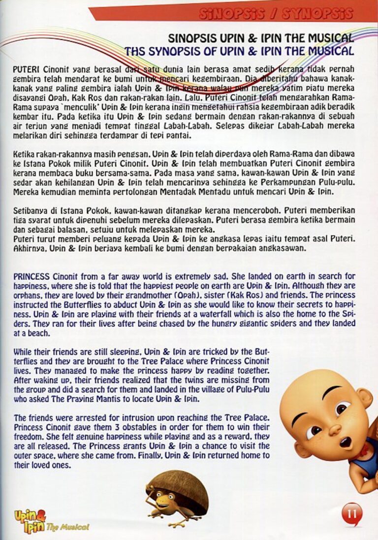 2012 Upin & Ipin The Musical synopsis