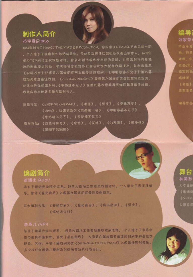 2012 Hot Hot Is Missing Booklet Playwright And Producer Profile
