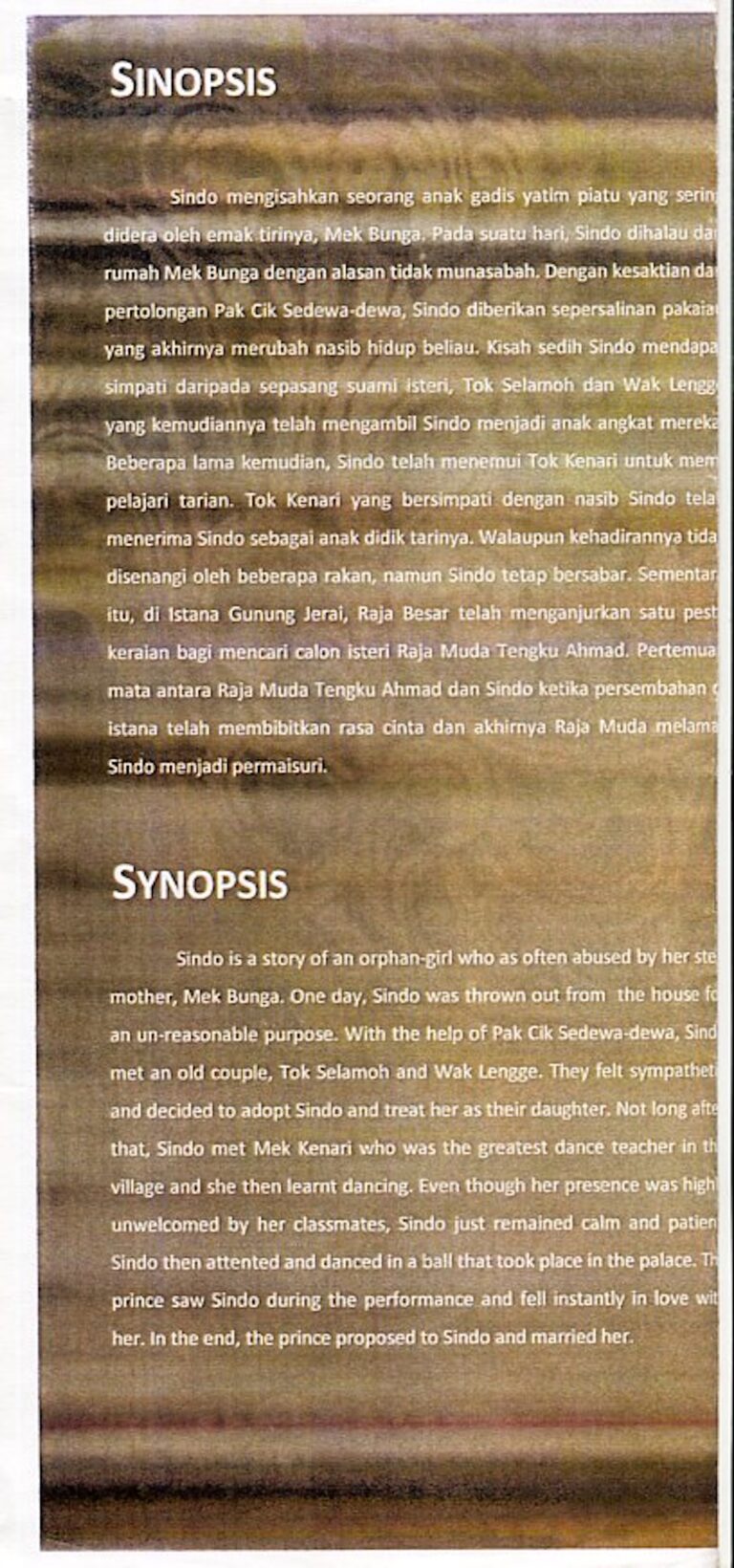 2012 Sindo synopsis