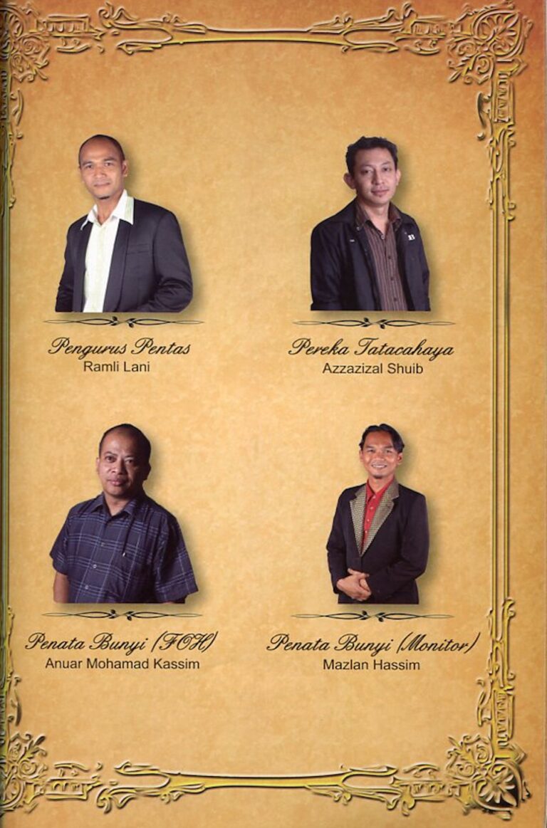 2012 Tun Siti Hasmah Cast and production crew list 10