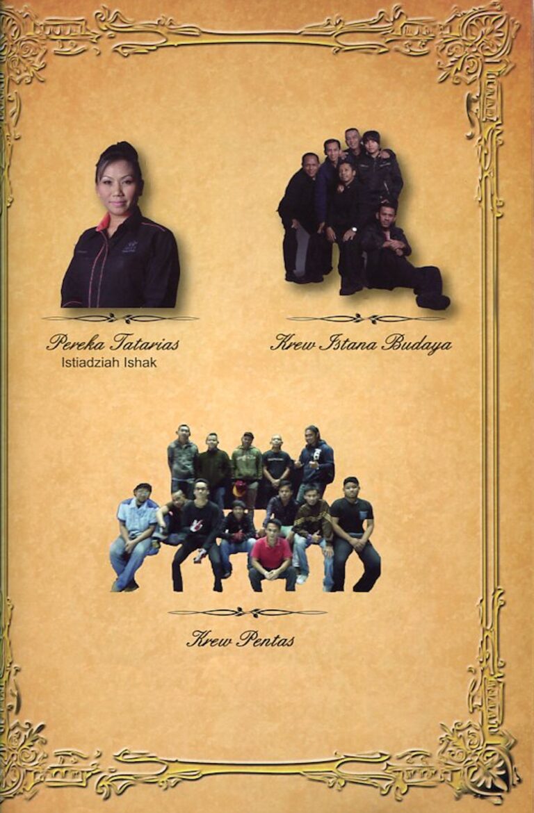 2012 Tun Siti Hasmah Cast and production crew list 12