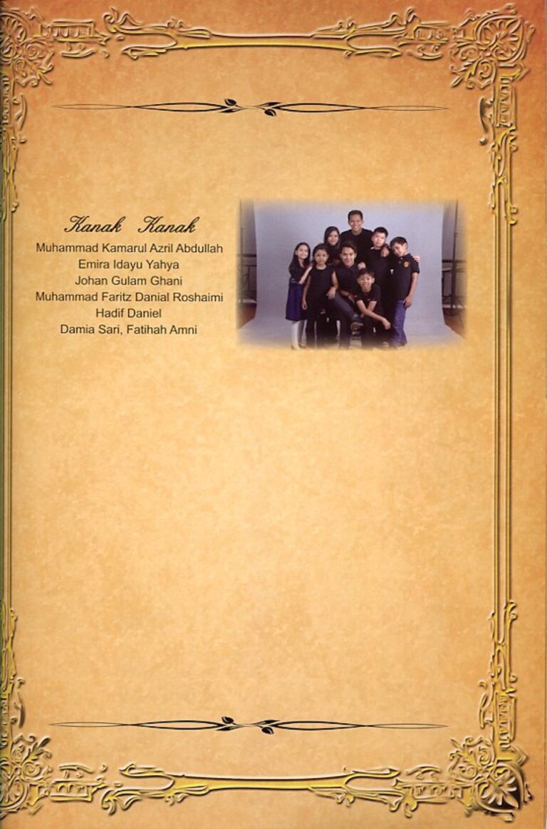 2012 Tun Siti Hasmah Cast and production crew list 18