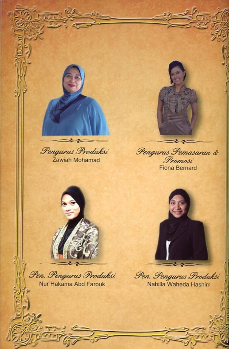 2012 Tun Siti Hasmah Cast and production crew list 9