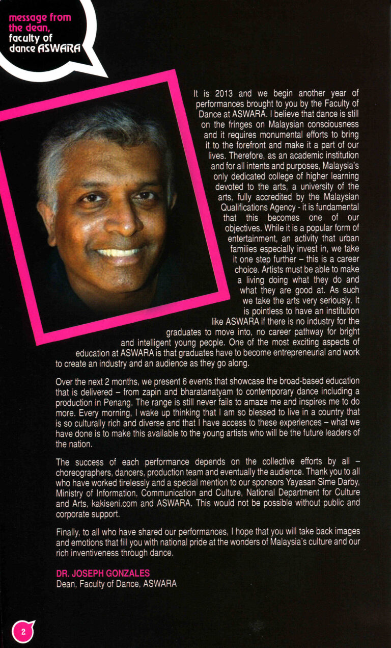 2013 Take Off! Director's Message