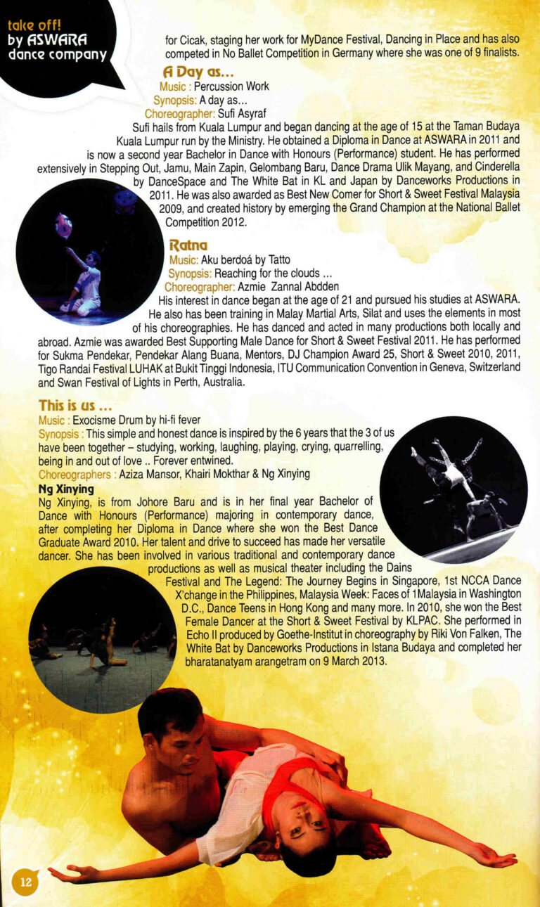 2013 Take Off! Synopsis Of Performance 3