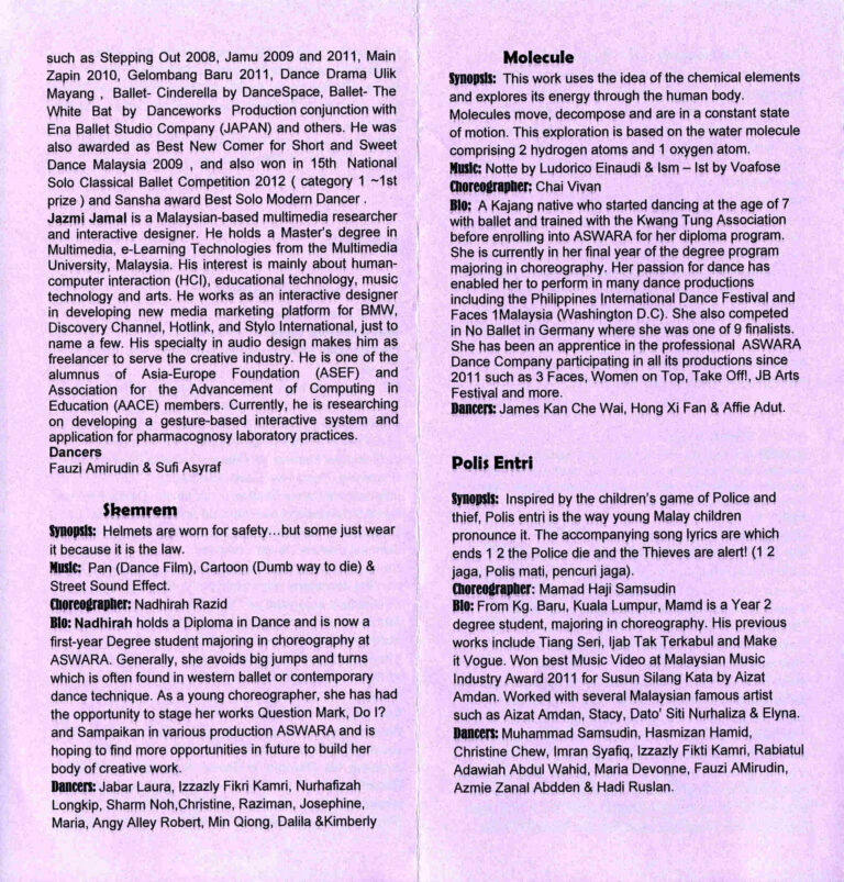 2013 Gelombang Baru Synopsis Of Performance 2