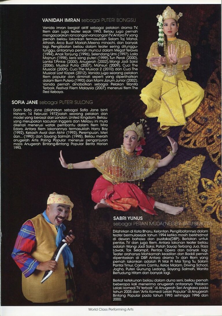 2013 Makyung Kesaktian Anak Raja Gondang Cast and production crew list 2