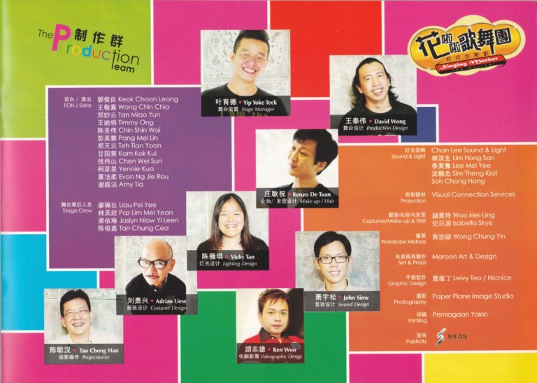 2013 Singing Market Program Production Team