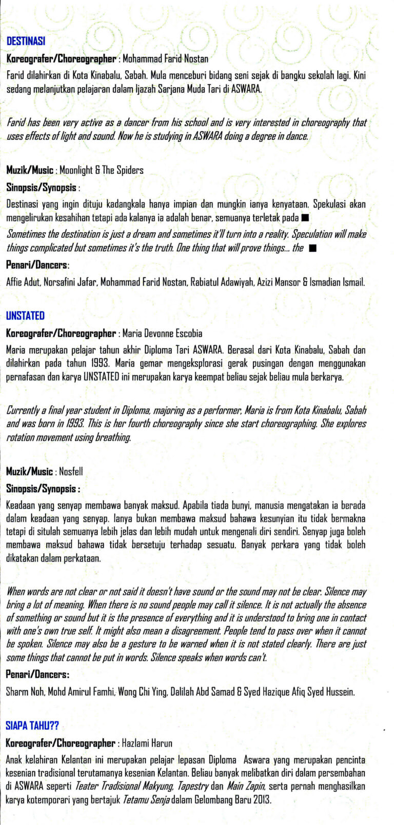 2014 Gelombang Baru Synopsis 3