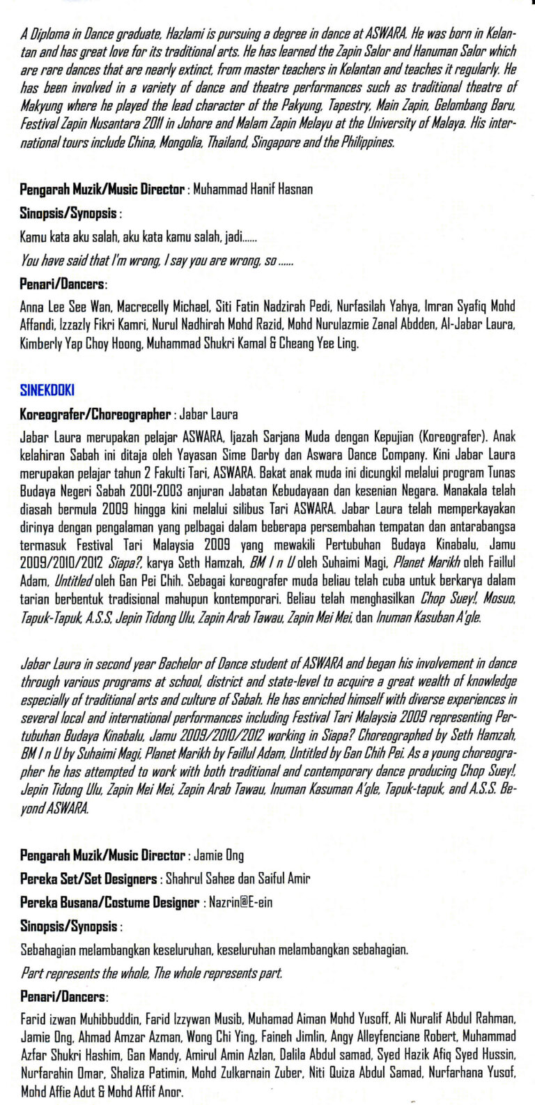 2014 Gelombang Baru Synopsis 4