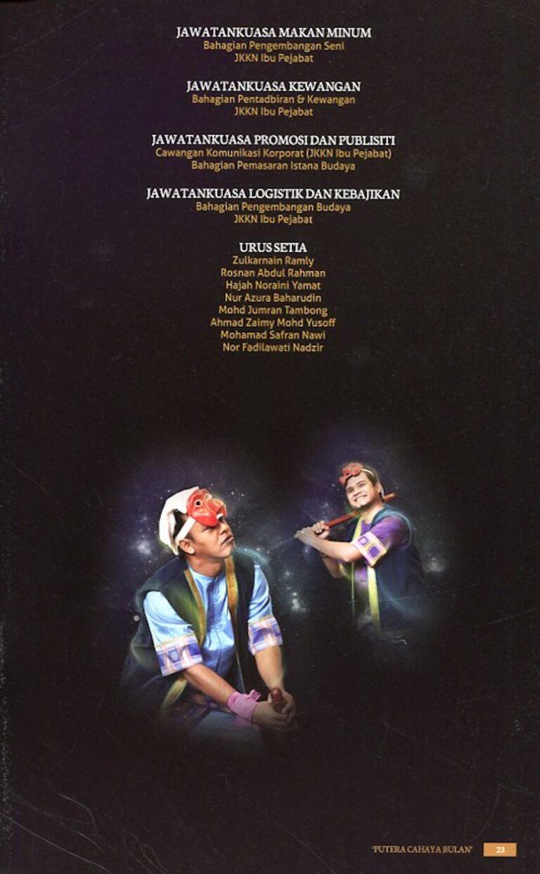 2015 Mek Mulung Putera Cahaya Bulan Cast and production crew list 11